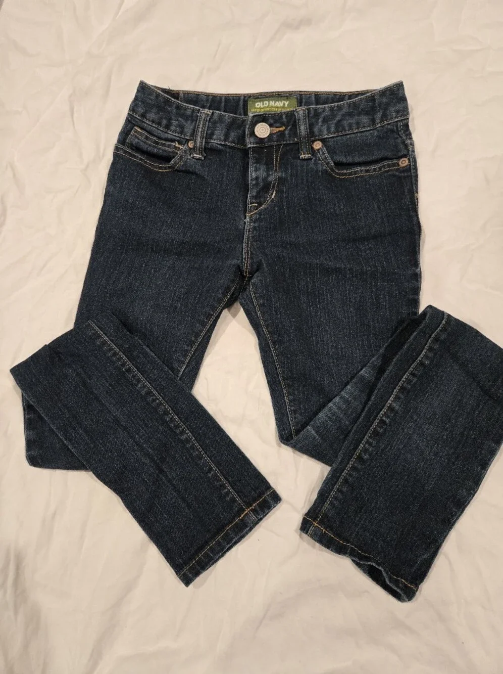 Old Navy Girls Size 10 Slim Super Skinny Dark Wash Stretch Jeans